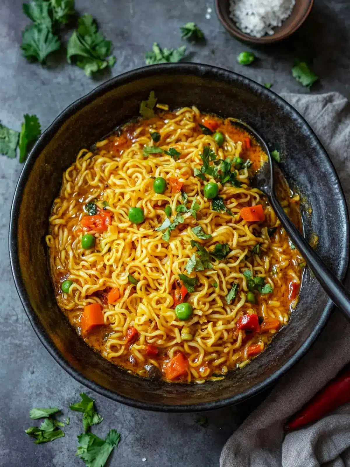 Delicious Curry and Pepper Noodles Ready in Just 15 Minutes Curry and Pepper Noodles