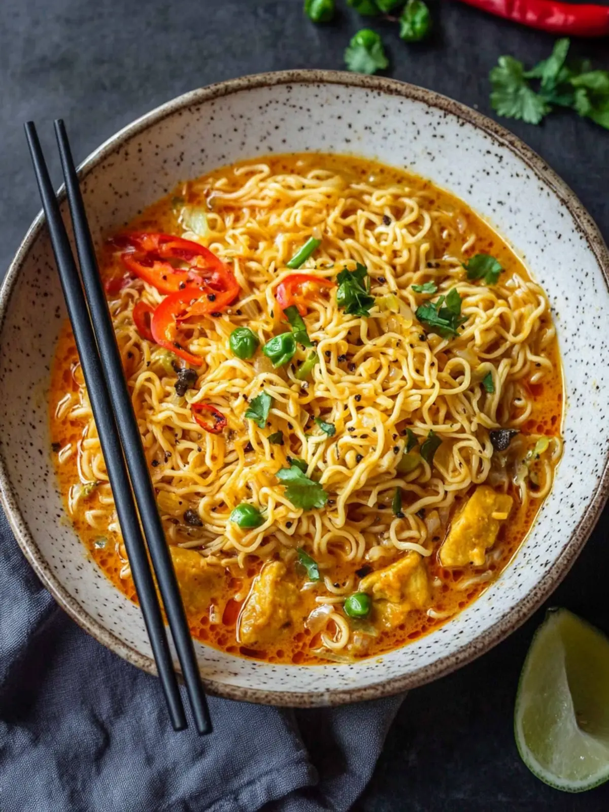 Delicious Curry and Pepper Noodles Ready in Just 15 Minutes Curry and Pepper Noodles