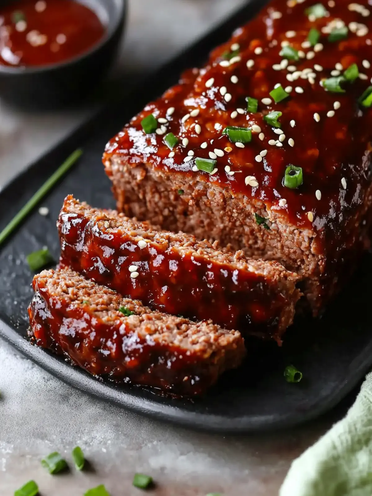 Savory Asian-Inspired Korean Meatloaf with a Sweet Glaze Asian-Inspired Korean Meatloaf