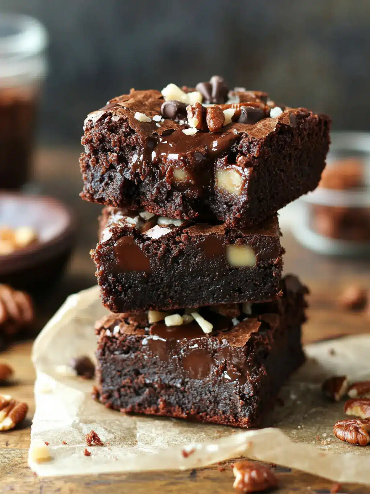 Decadent Refined-Sugar-Free Turtle Brownies You'll Love Refined-Sugar-Free Turtle Brownies