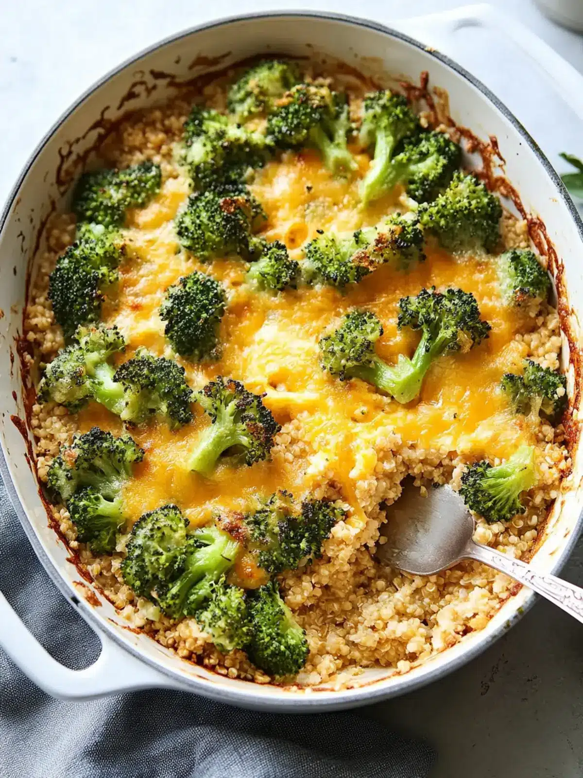 Oven Baked Broccoli and Cheddar Millet Casserole Bliss Oven Baked Broccoli and Cheddar Millet Casserole