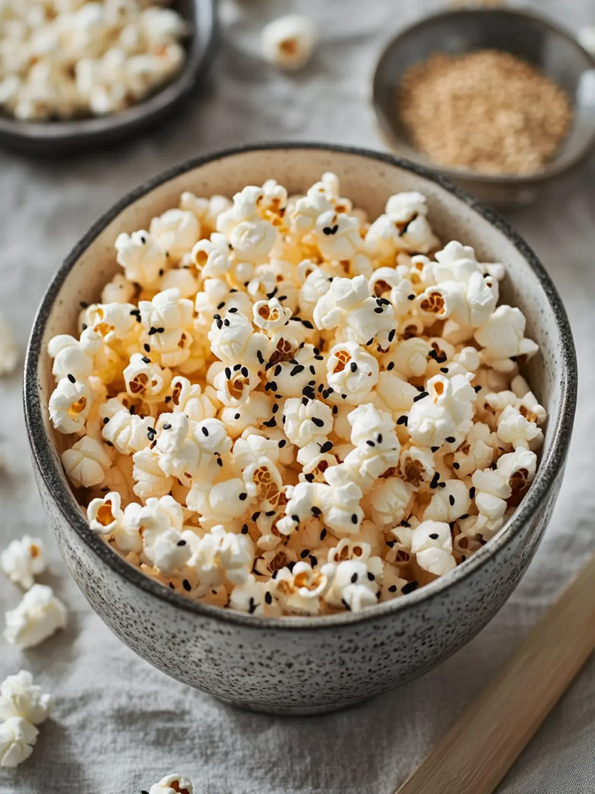 Irresistible Miso Butter and Black Sesame Popcorn Recipe Miso Butter and Black Sesame Popcorn