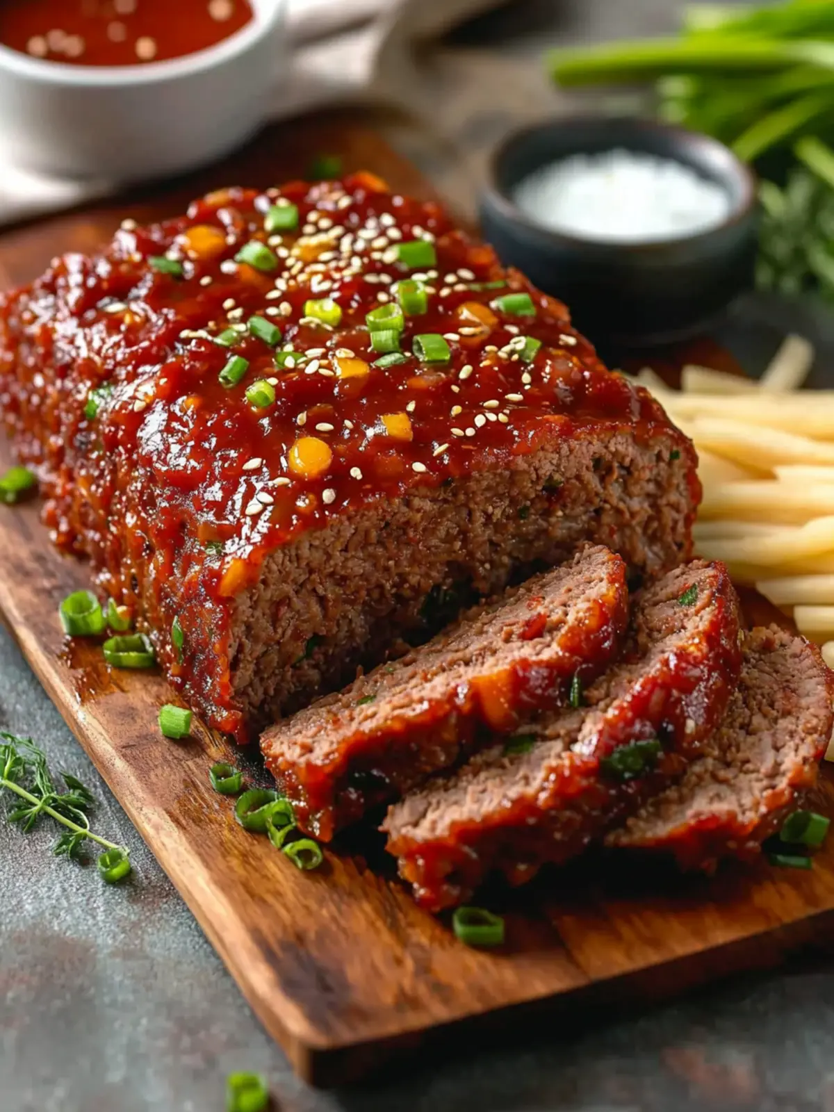 Savory Asian-Inspired Korean Meatloaf with a Sweet Glaze Asian-Inspired Korean Meatloaf