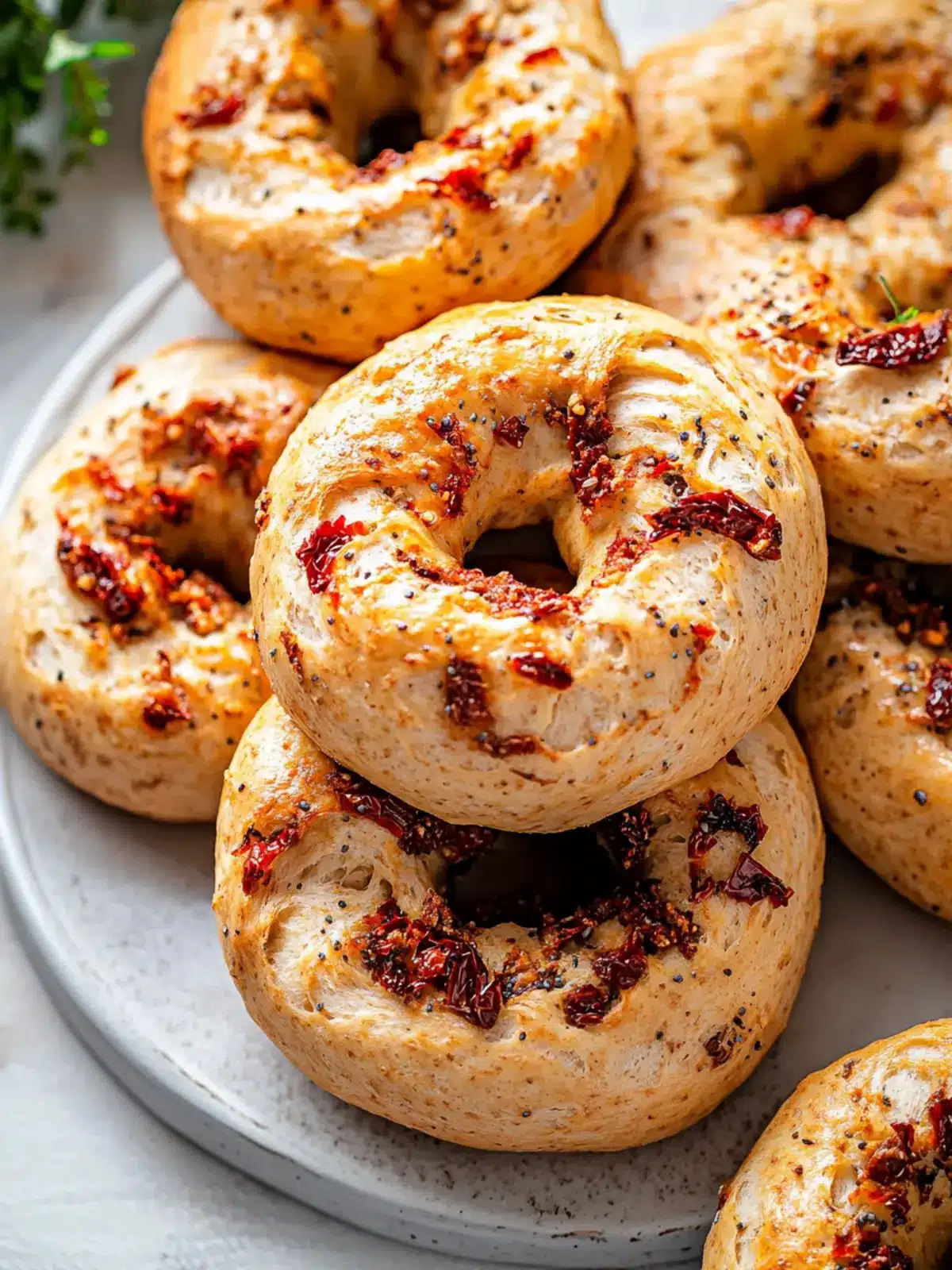 Sourdough Sun Dried Tomato Bagels: Homemade Bliss Awaits Sourdough Sun Dried Tomato Bagels