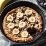 Irresistible Banana Chocolate Chip Skillet Cookie Delight Banana Chocolate Chip Skillet Cookie