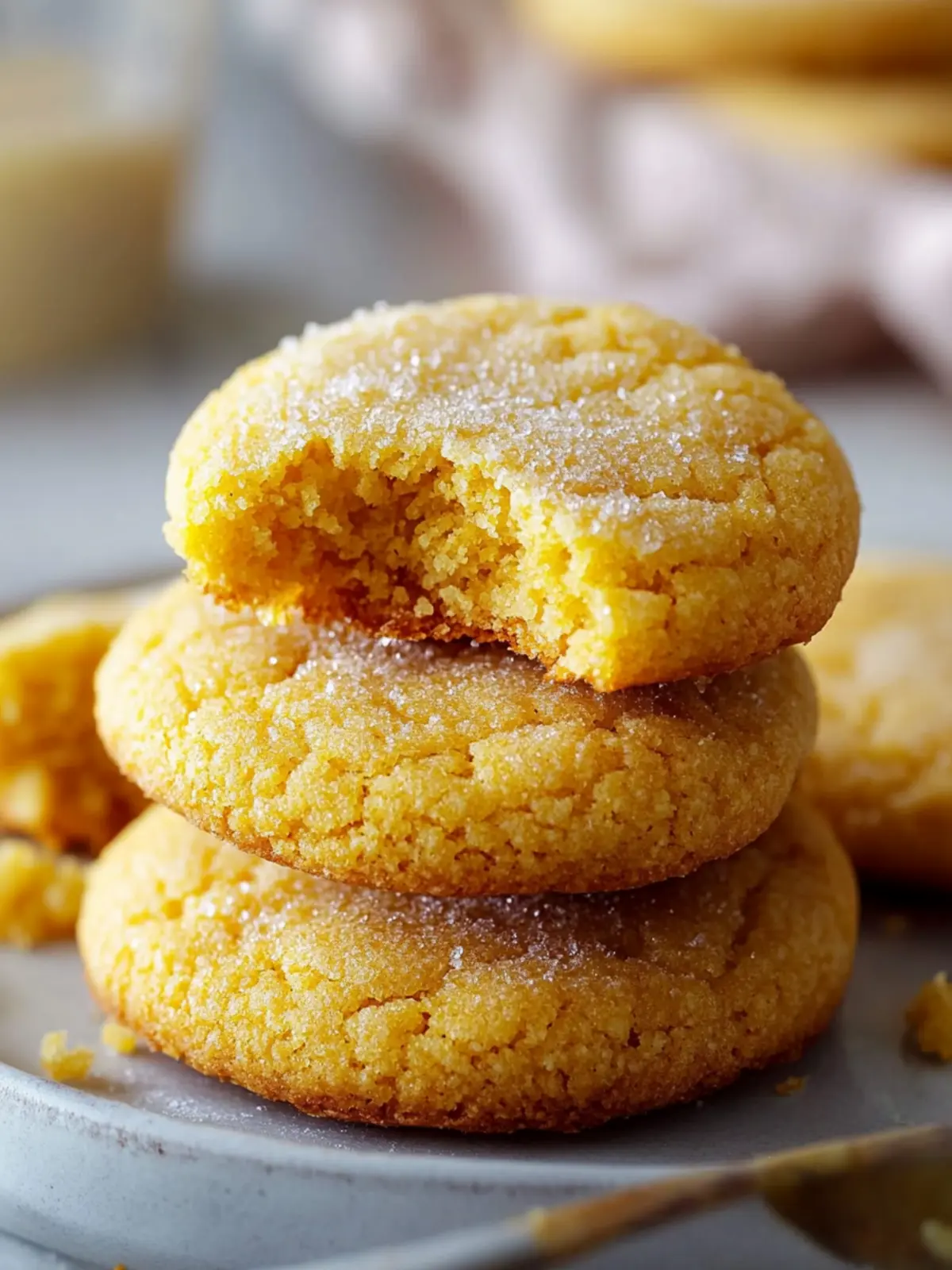 Honey Cornbread Cookies