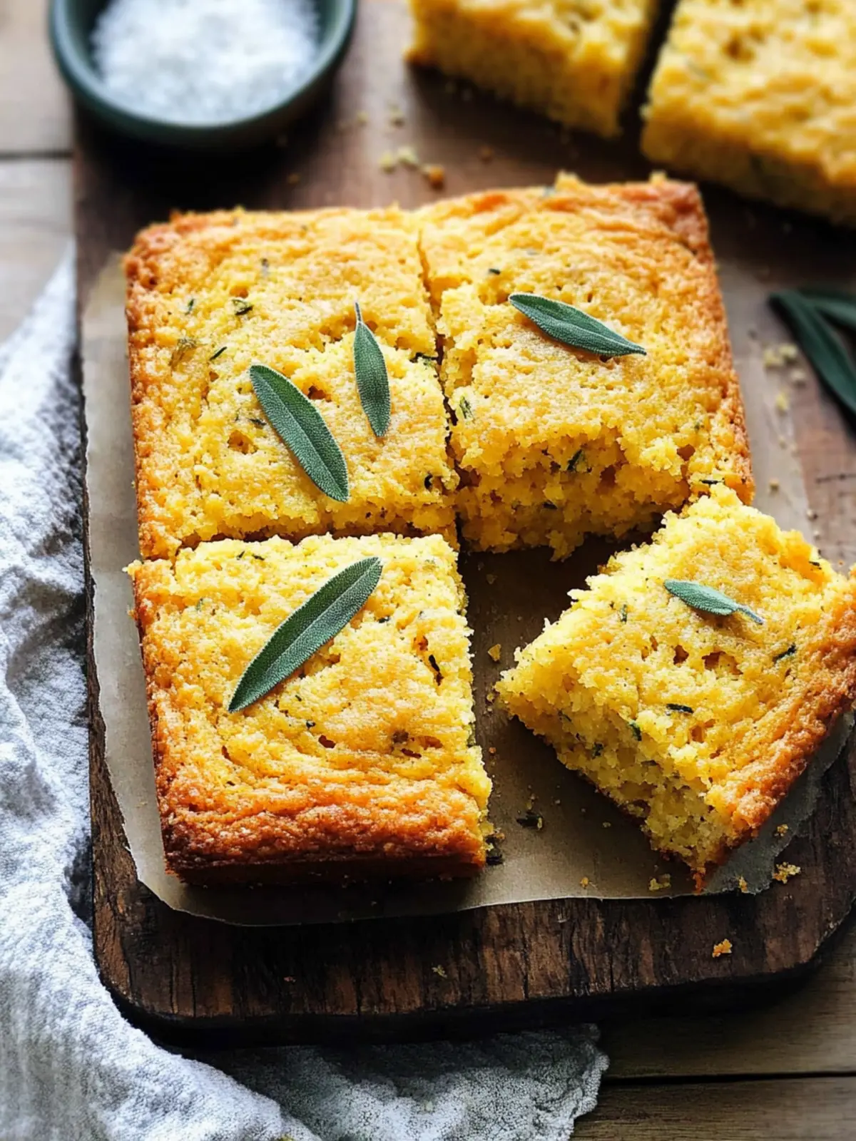 Irresistible Cheddar Sage Cornbread for Cozy Gatherings Cheddar Sage Cornbread