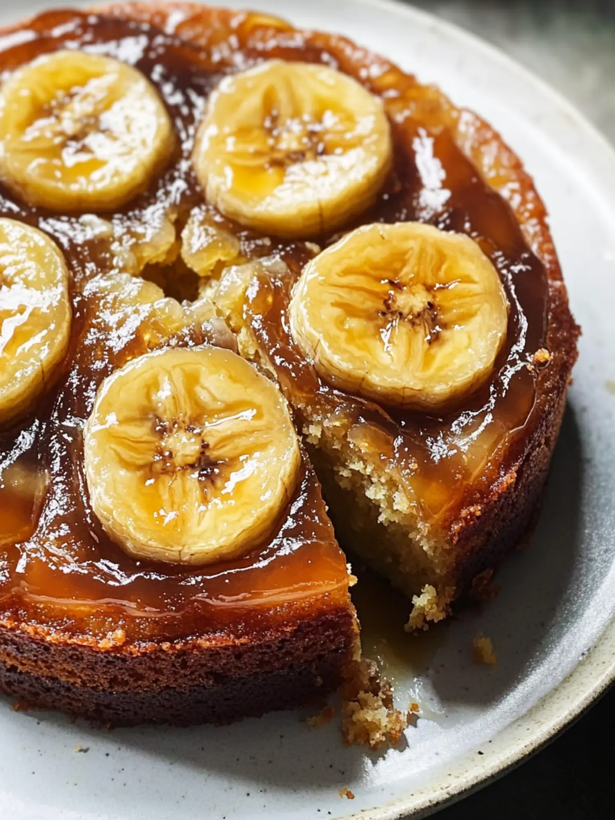 Caramelized Banana Upside Down Cake