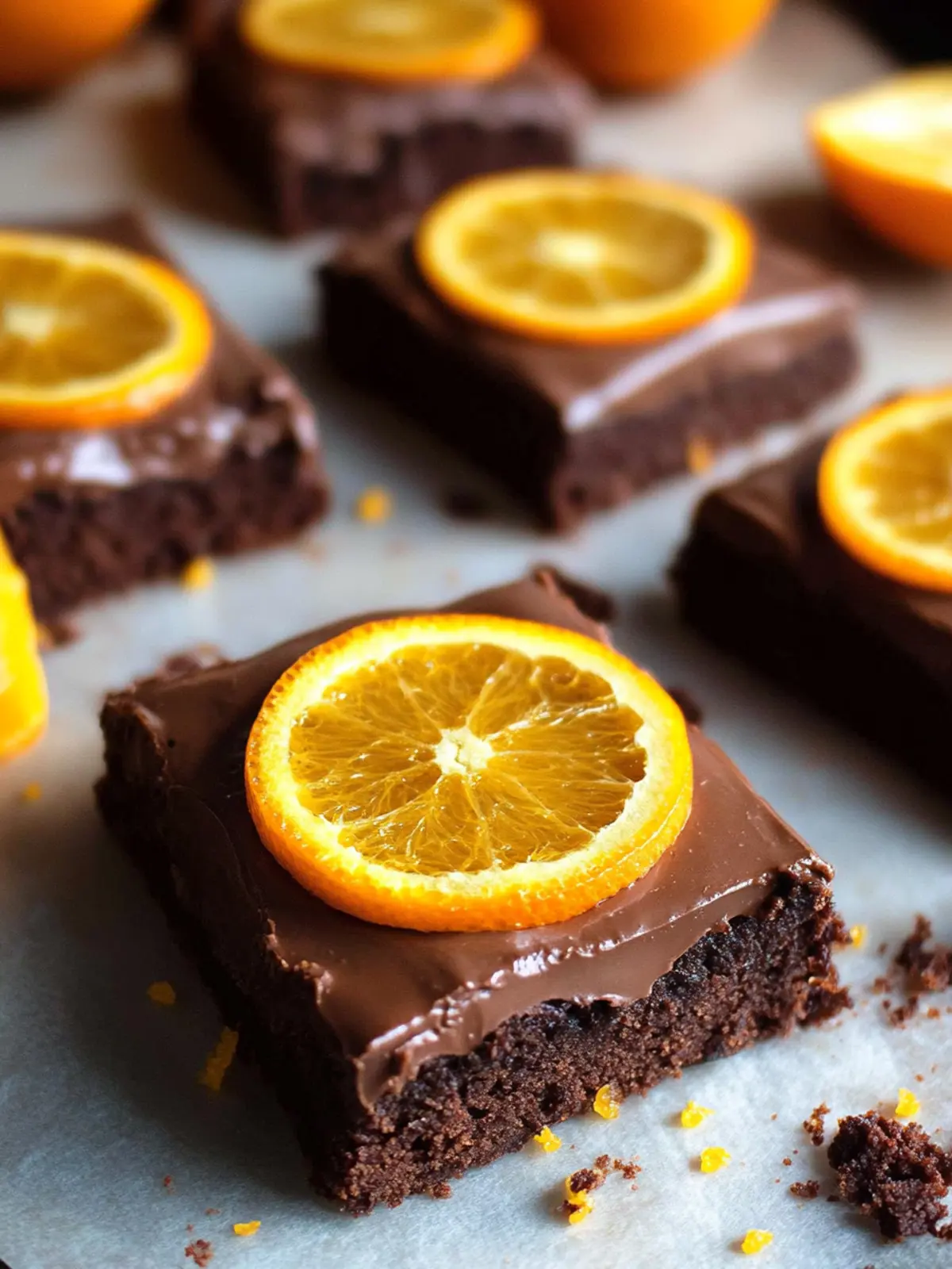 Raw Chocolate Orange Frosted Brownies