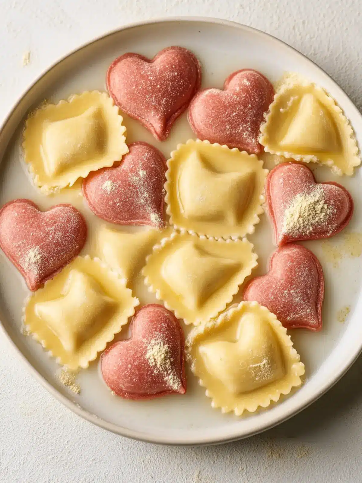 Heartfelt Cheese Ravioli Hearts with Tomato Glory Cheese Ravioli Hearts