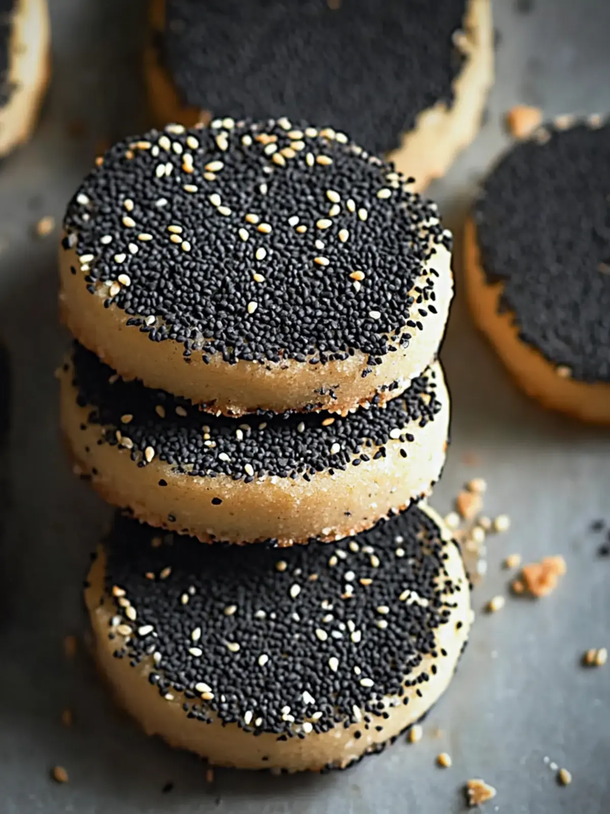 Nutty Black Sesame Shortbread You'll Crave Again and Again Nutty Black Sesame Shortbread