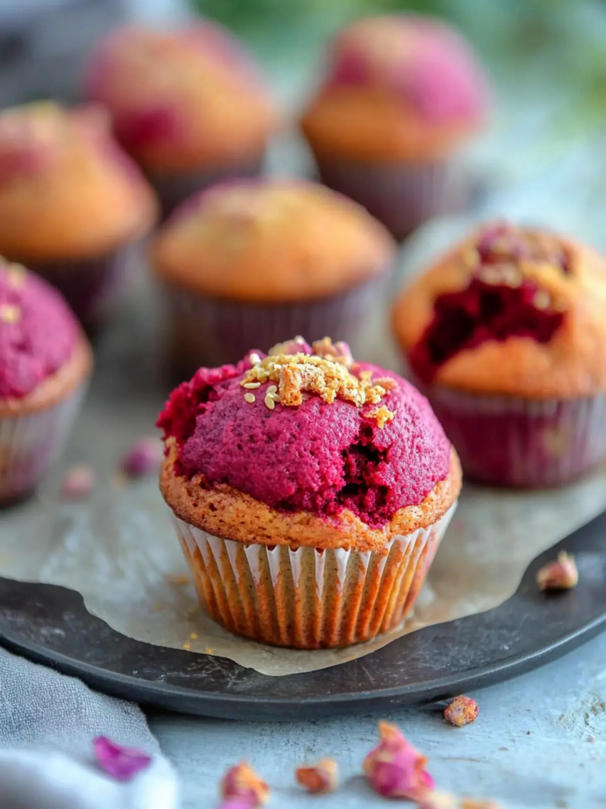 Delicious Vanilla Beet Root Muffins for Guilt-Free Indulgence Vanilla Beet Root Muffin