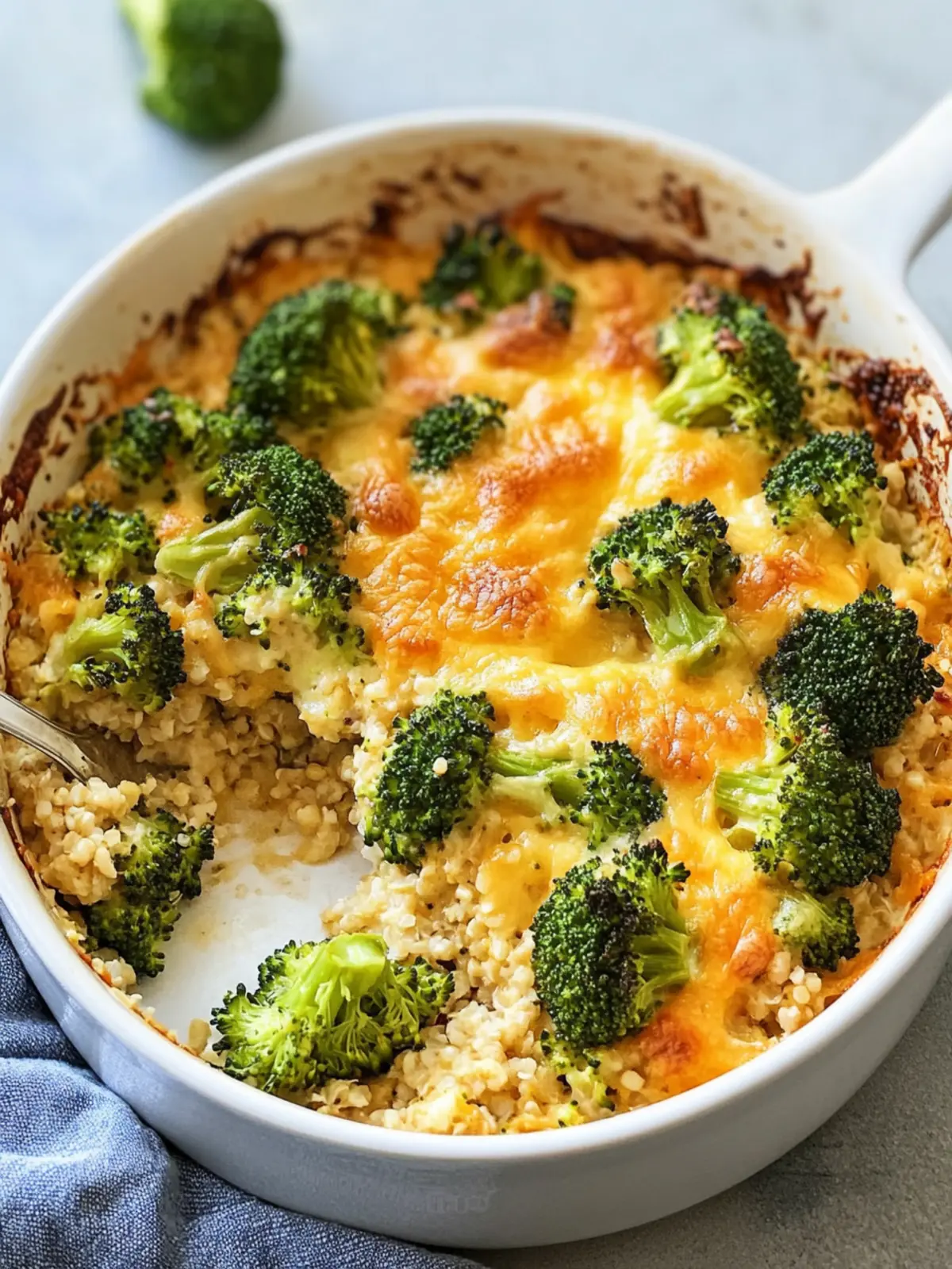 Oven Baked Broccoli and Cheddar Millet Casserole Bliss Oven Baked Broccoli and Cheddar Millet Casserole