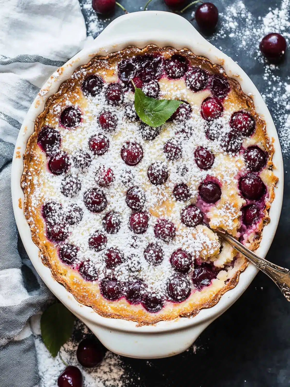 Delicious Cherry Clafoutis: A Sweet French Dessert Delight Cherry Clafoutis