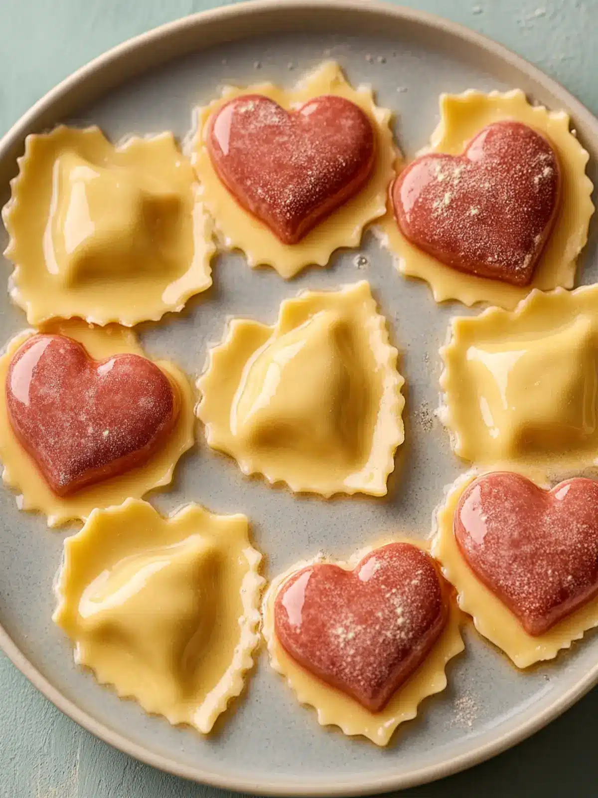 Heartfelt Cheese Ravioli Hearts with Tomato Glory Cheese Ravioli Hearts