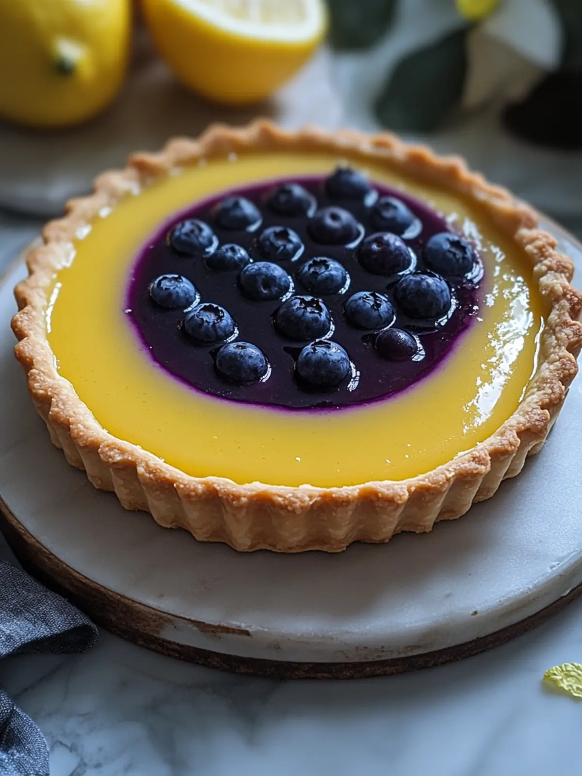 Irresistible Blueberry–Lemon Curd Tart to Sweeten Your Day Blueberry–Lemon Curd Tart