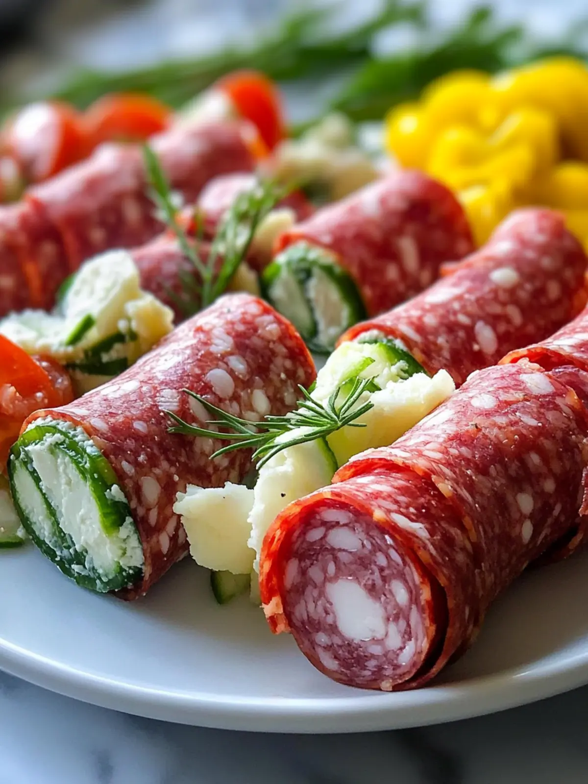 Keto Salami Roll-Ups