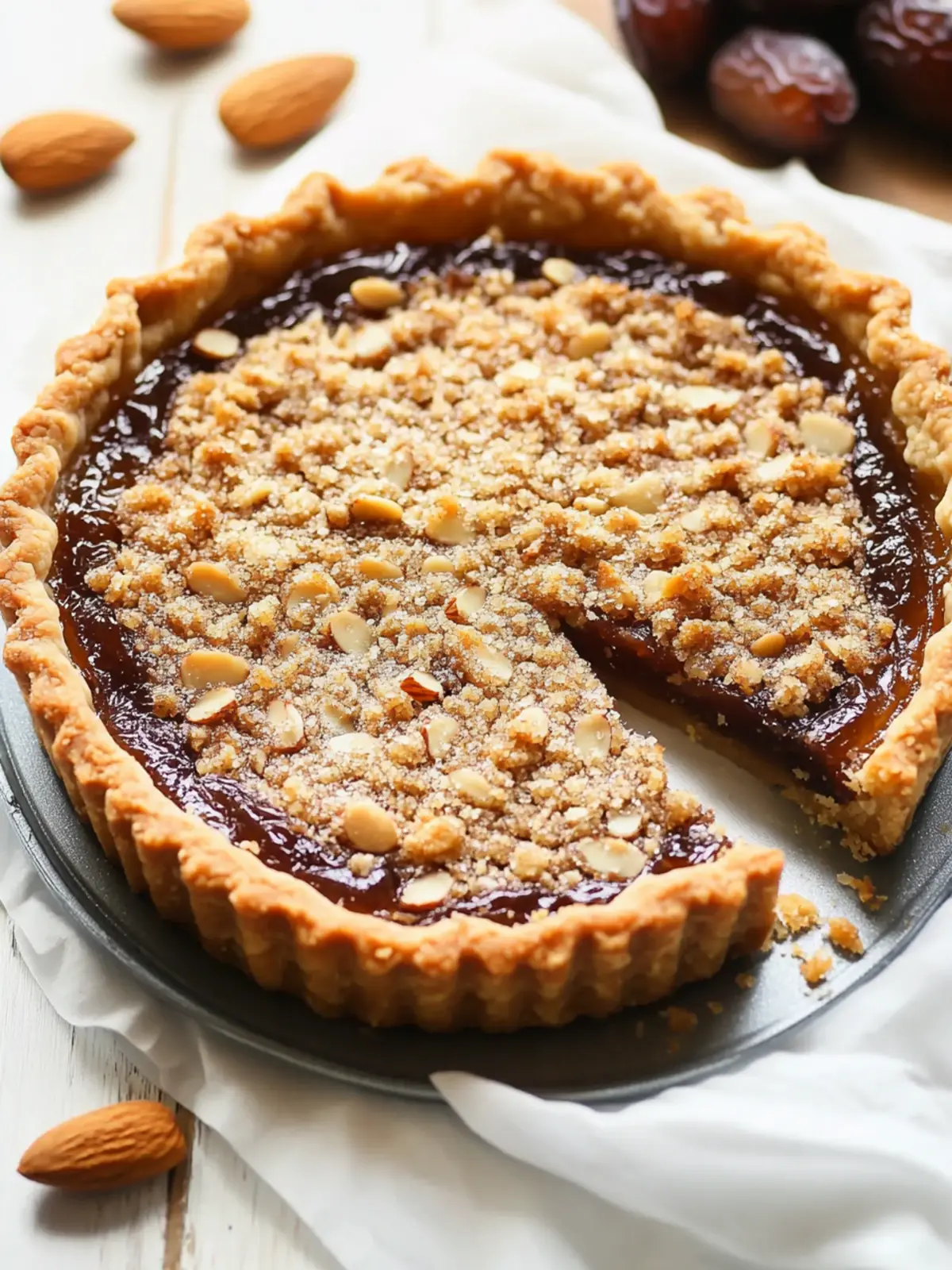 Indulge in This Delicious Almond & Medjool Date Tart Recipe Almond & Medjool Date Tart