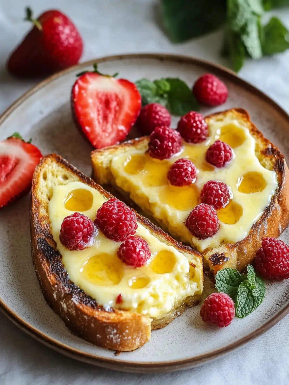 Custard Yogurt Toast