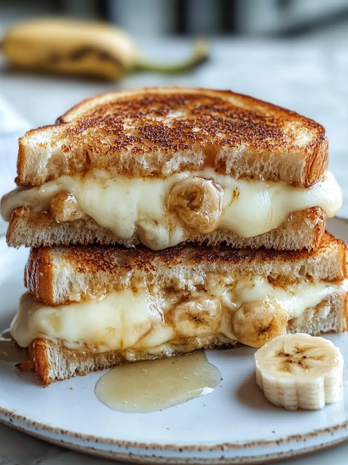 Honey Banana Grilled Cheese Sandwich for a Cozy Breakfast Treat Honey Banana Grilled Cheese Sandwich