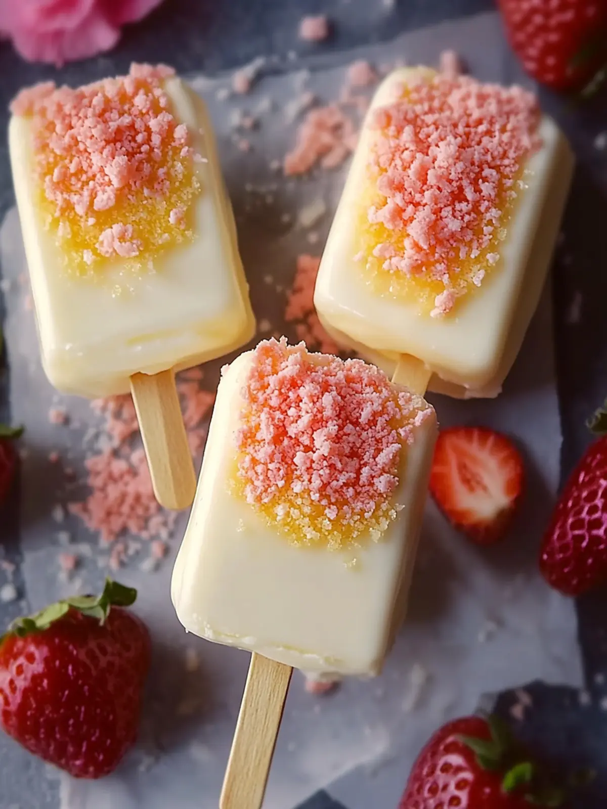 Strawberry Cheesecake Pops – Easy No-Bake Delight! Cheesecake Pops