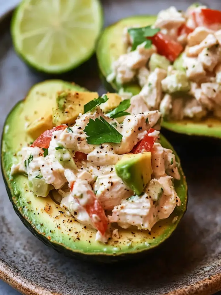 Chicken Salad Stuffed Avocado