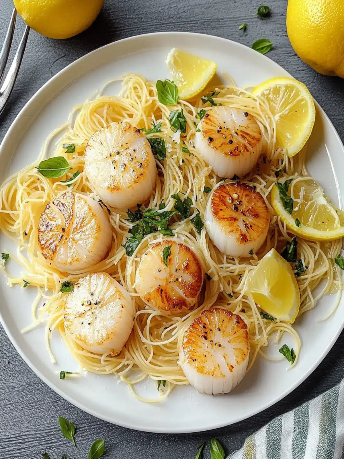 Savor Lemony Scallops with Angel Hair Pasta in 25 Minutes Lemony Scallops with Angel Hair Pasta