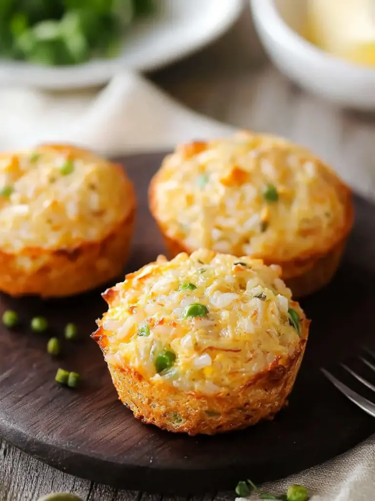 Buttery Tuna Rice Muffins