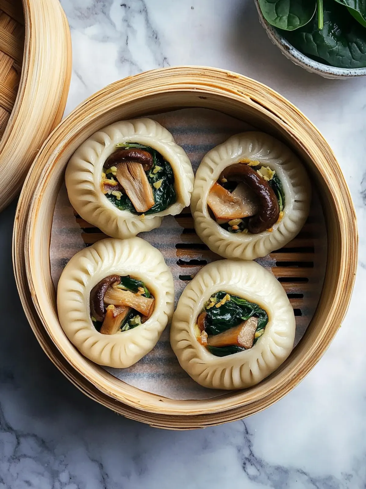 Delicious Mushroom and Spinach Steam Buns You’ll Love to Make Mushroom and Spinach Steam Buns