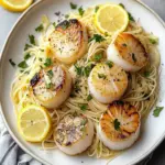 Lemony Scallops with Angel Hair Pasta