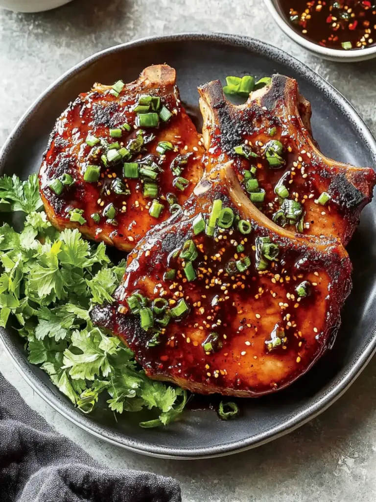 Glazed Korean-Style Pork Chops