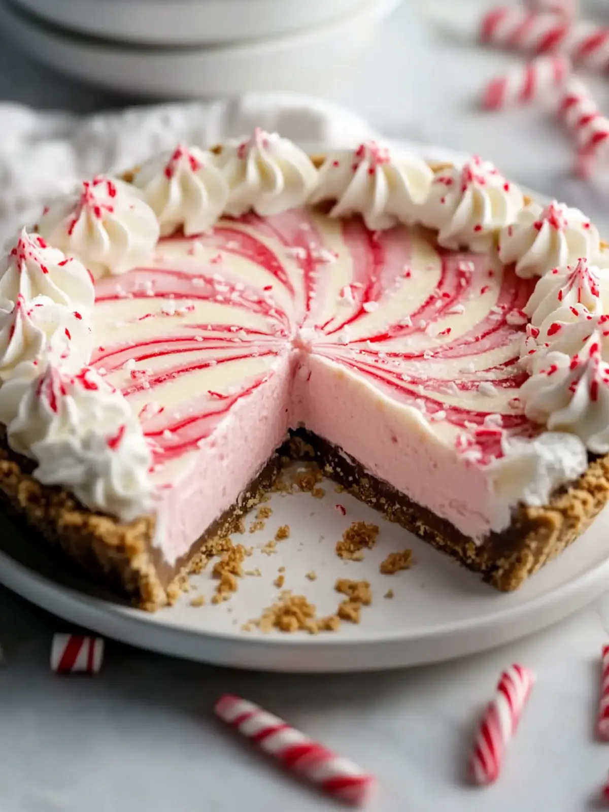 Irresistible No-Bake Candy Cane Pie for Holiday Cheer Candy Cane Pie
