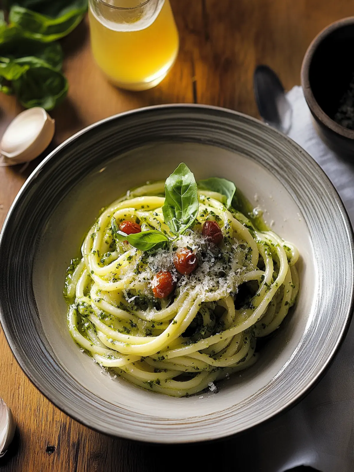 Delicious Bucatini Verde: Creamy Herb Pasta You'll Love! Bucatini Verde