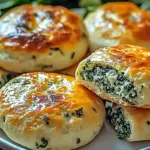 Spinach Cottage Cheese Flagels