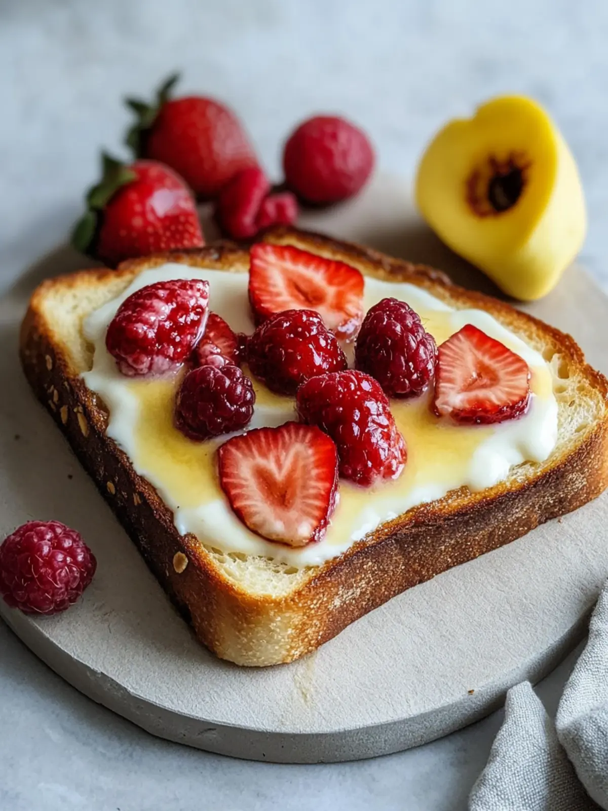 Custard Yogurt Toast