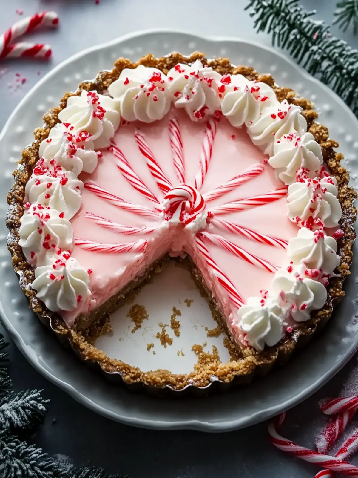 Irresistible No-Bake Candy Cane Pie for Holiday Cheer Candy Cane Pie