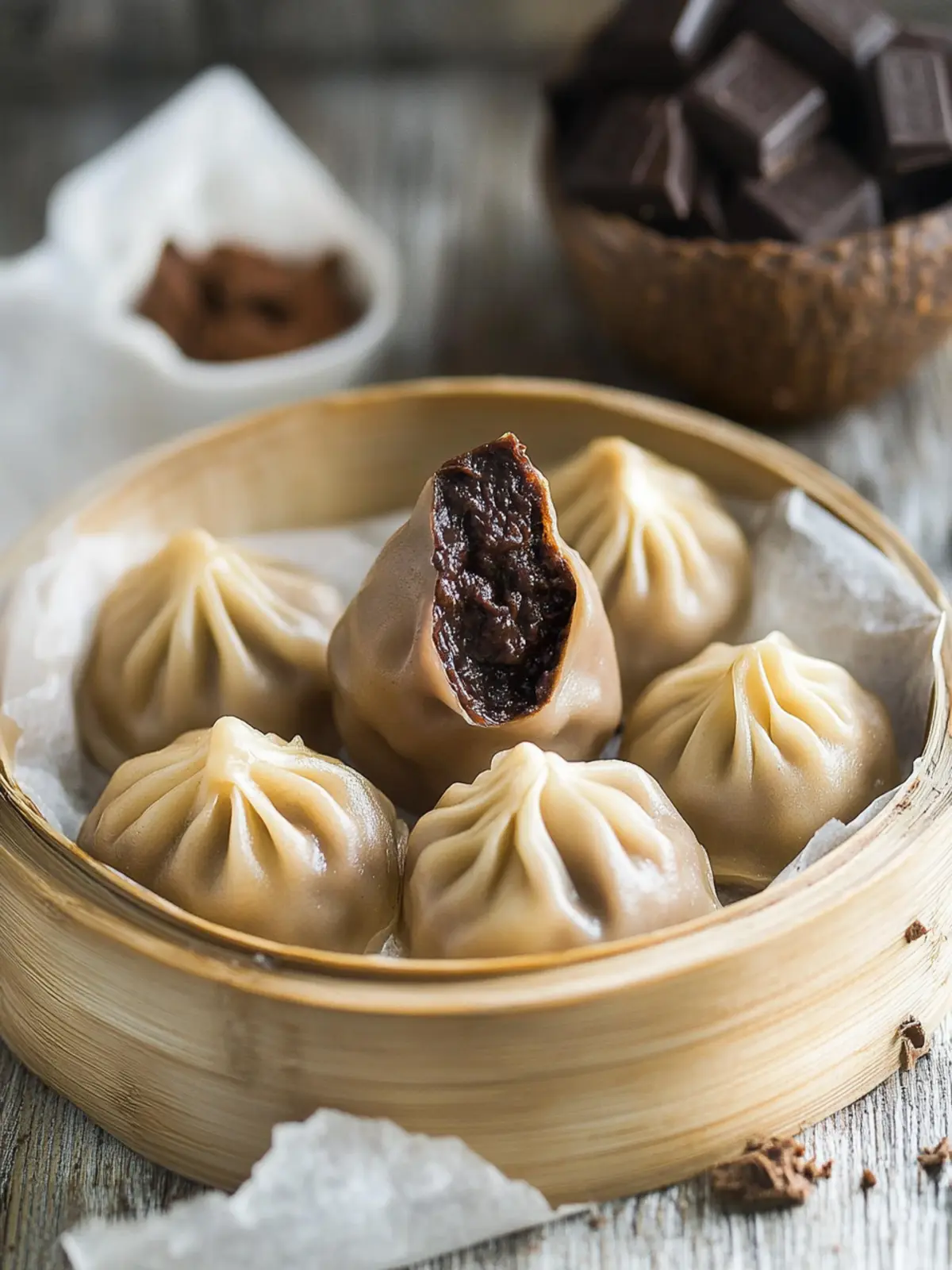 Irresistible Chocolate Dumplings with Strawberry Bliss Sauce Chocolate Dumplings