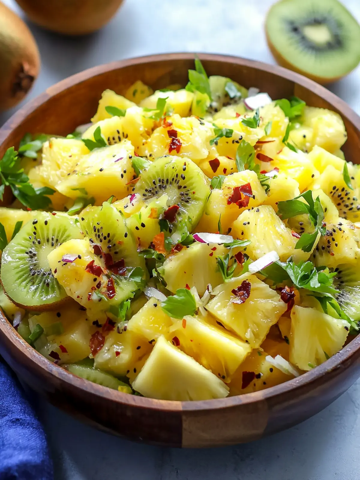 Pineapple Kiwi Salad That’s Refreshing and Full of Flavor Pineapple Kiwi Salad