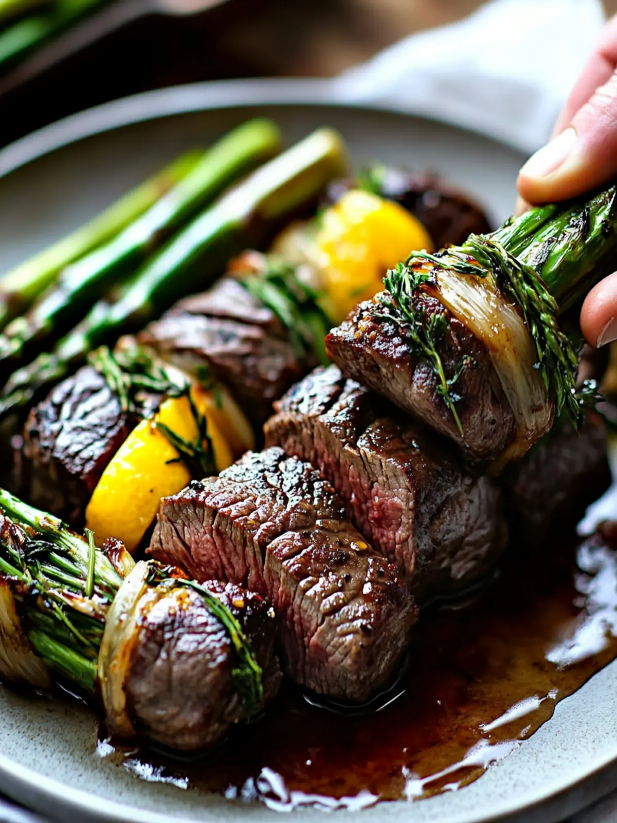 Juicy Air Fried Steak and Asparagus Bundles You’ll Love Air Fried Steak and Asparagus Bundles