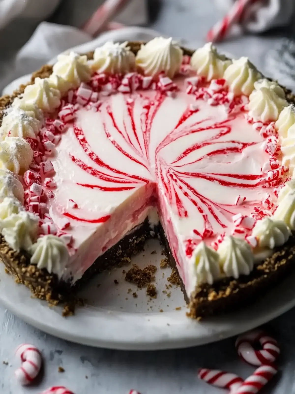Irresistible No-Bake Candy Cane Pie for Holiday Cheer Candy Cane Pie