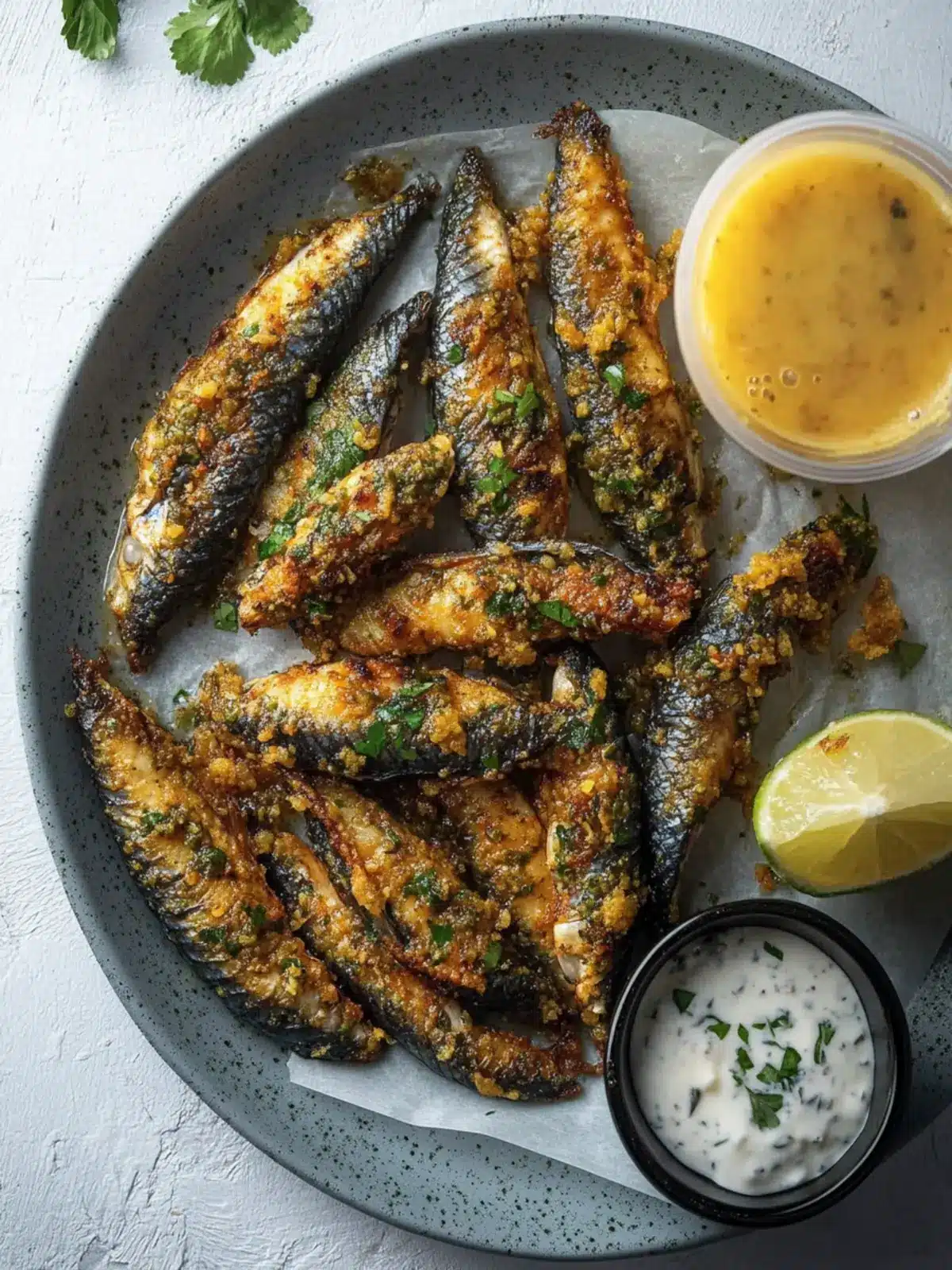 Delicious Moroccan Fried Sardines with Chermoula Recipe Moroccan Fried Sardines with Chermoula