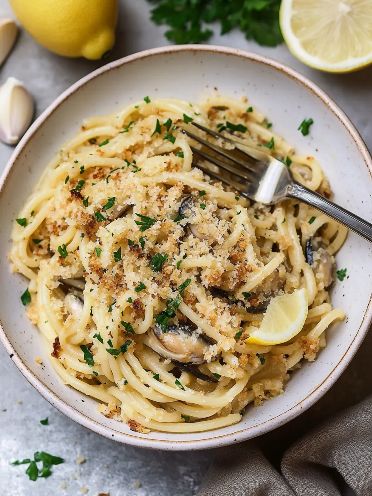 Sardine Pasta with Lemon & Garlic Crumbs: Quick Comfort Food Sardine Pasta With Lemon and Garlic Crumbs