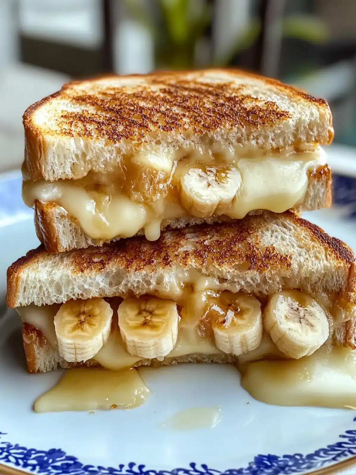 Honey Banana Grilled Cheese Sandwich for a Cozy Breakfast Treat Honey Banana Grilled Cheese Sandwich