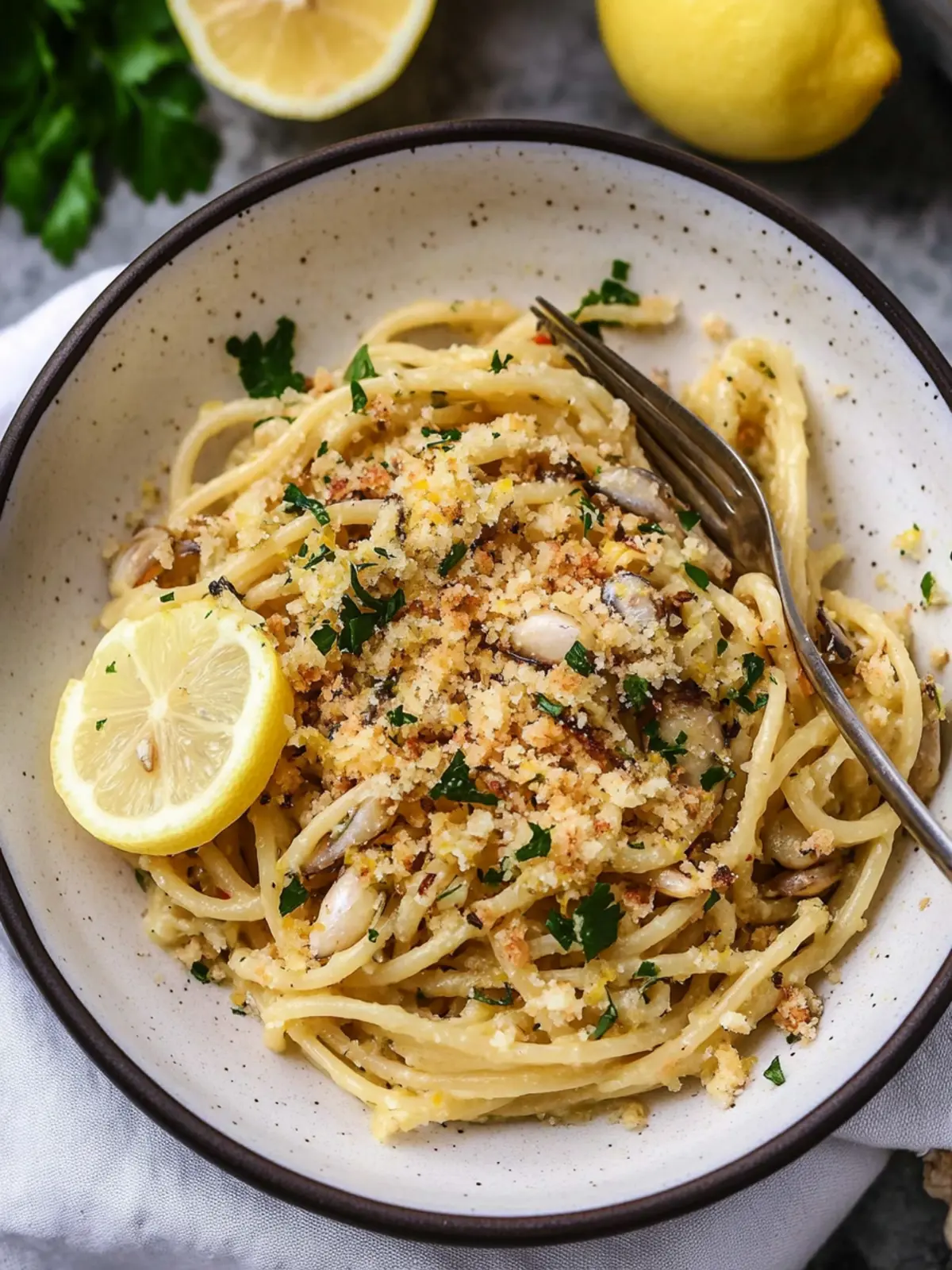 Sardine Pasta with Lemon & Garlic Crumbs: Quick Comfort Food Sardine Pasta With Lemon and Garlic Crumbs