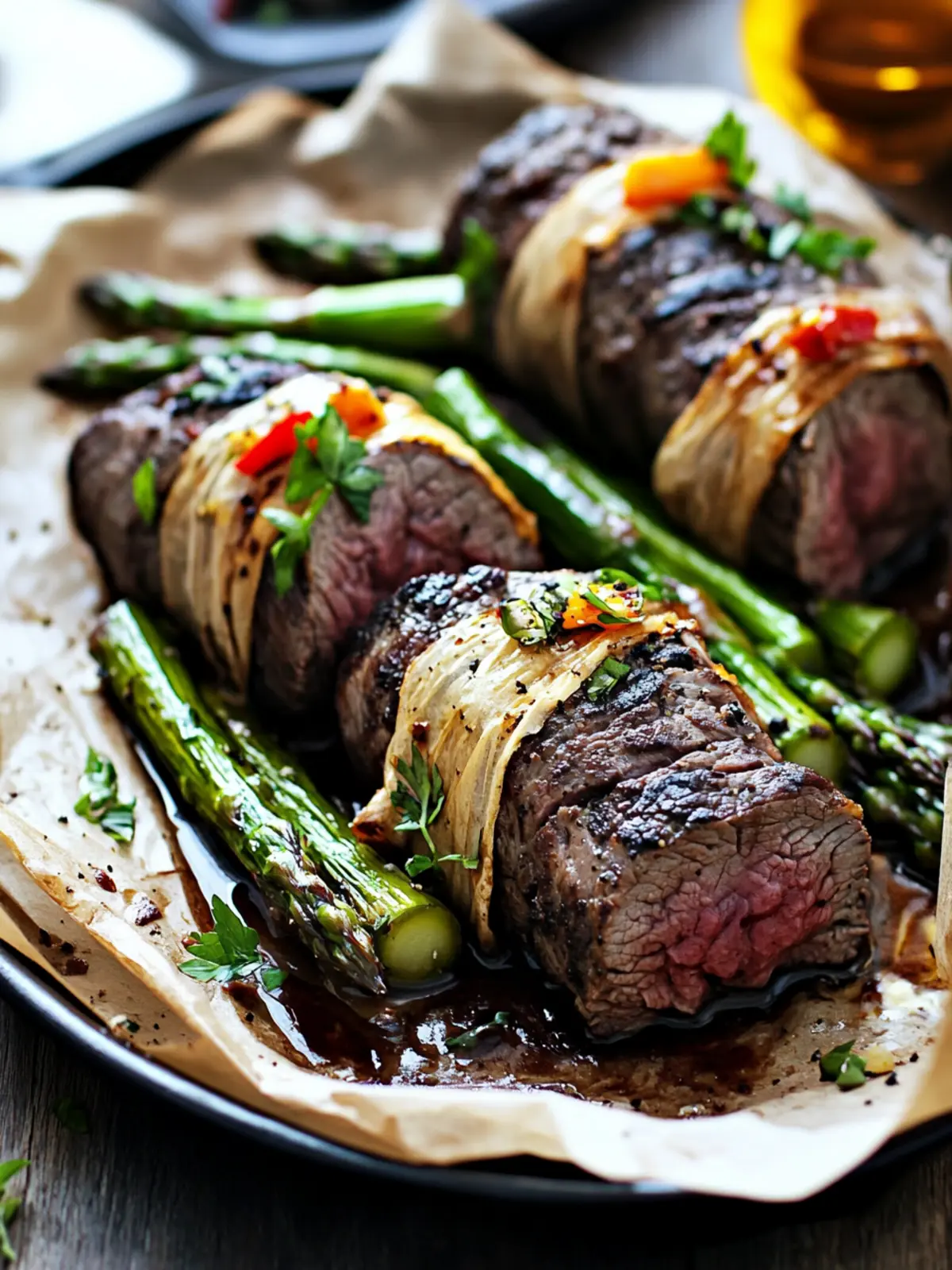 Juicy Air Fried Steak and Asparagus Bundles You’ll Love Air Fried Steak and Asparagus Bundles