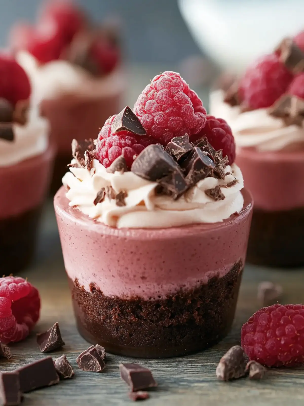Marry Me Raspberry Chocolate Mousse Cups for Sweet Romance Marry Me Raspberry Chocolate Mousse Cups