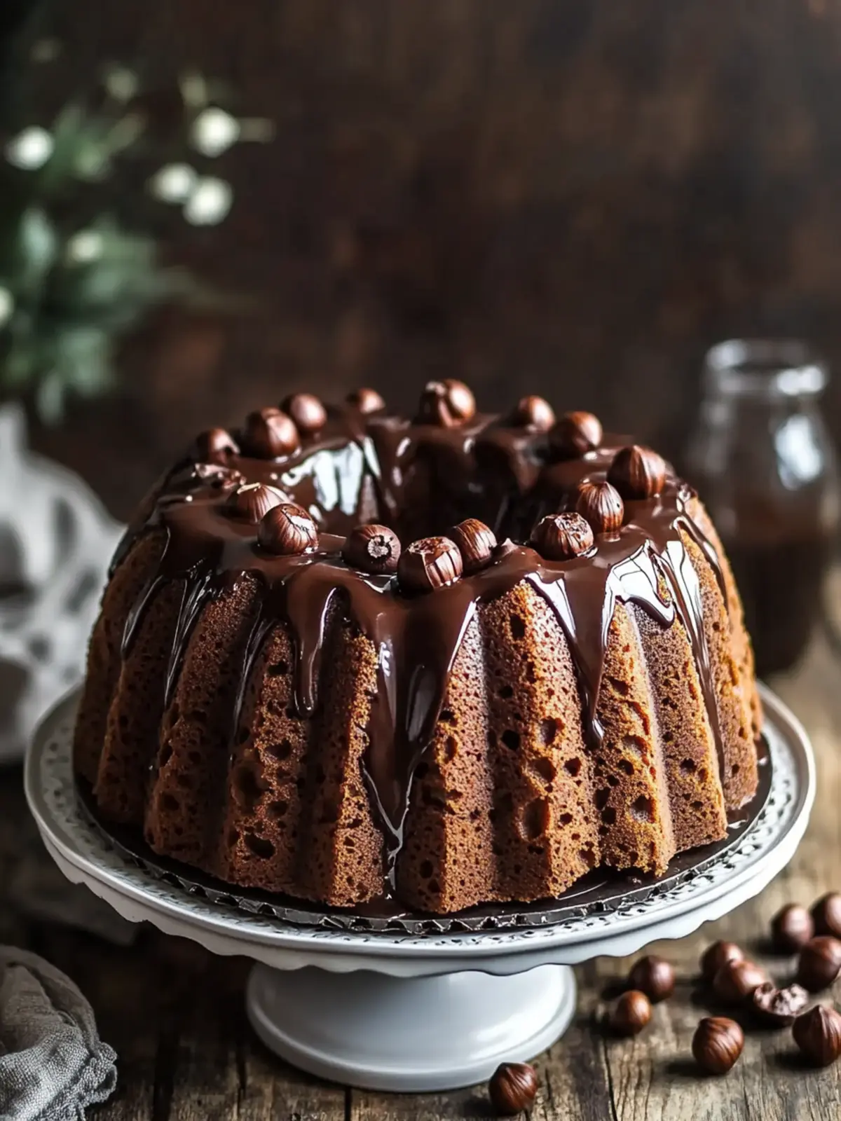 Decadent Hazelnut Bundt Cake with Espresso & Chocolate Glaze Hazelnut Bundt Cake with Espresso & Chocolate Glaze