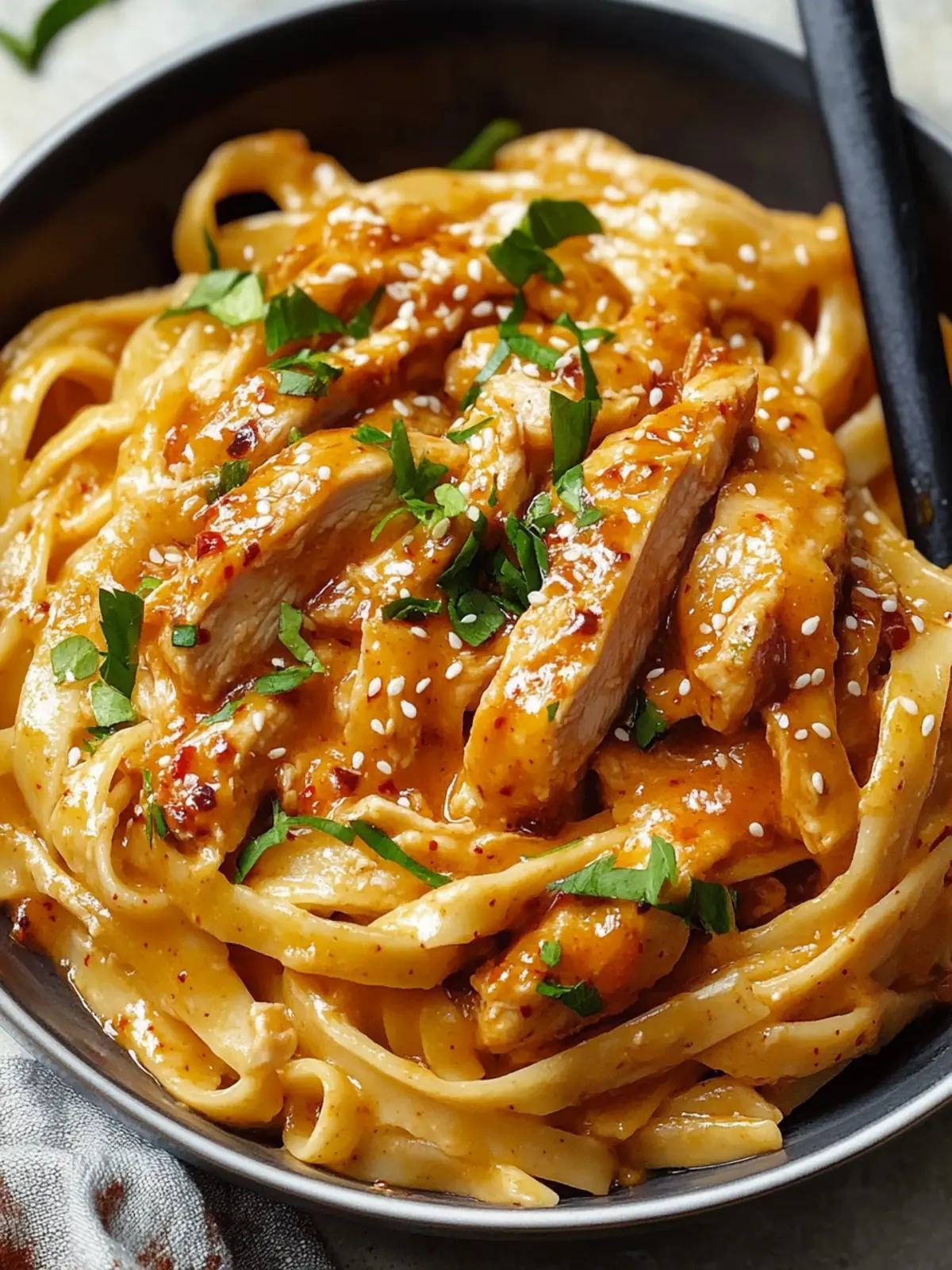 Spicy Gochujang Chicken Alfredo for an Exciting Dinner Night Gochujang Chicken Alfredo