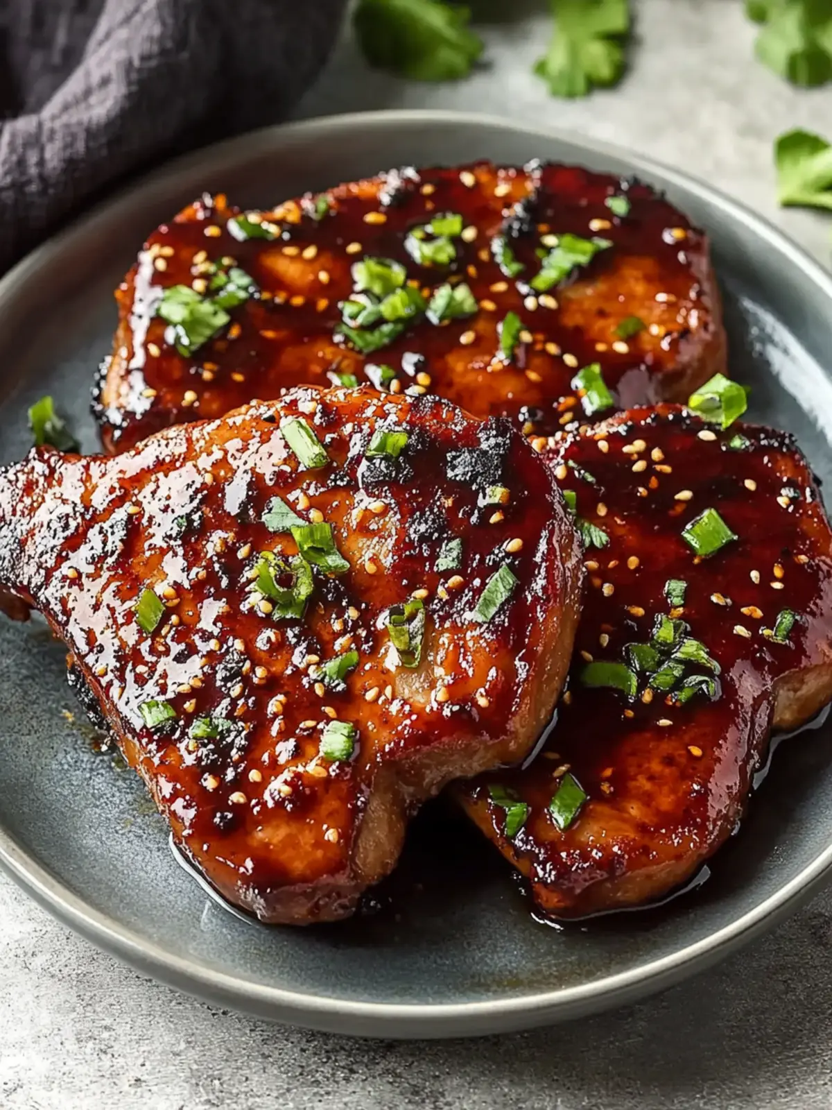 Savory Glazed Korean-Style Pork Chops in Just 30 Minutes Glazed Korean-Style Pork Chops