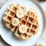 Banana Mochi Waffles